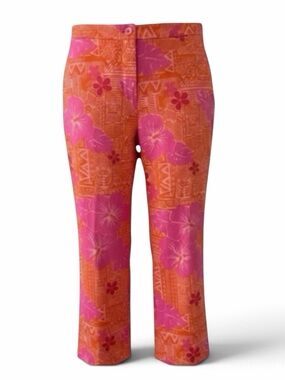 Lilly Pulitzer Sneaky Tiki Cropped Pants Size 6P